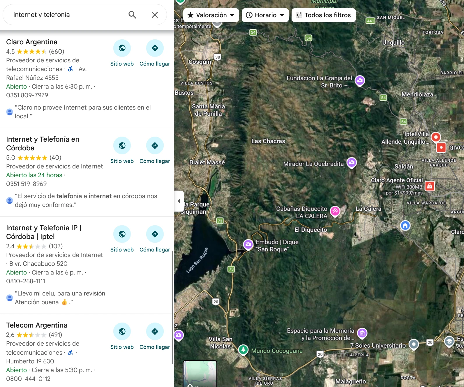 Imagen de un servicio de telefonía realizado por Internet y Telefonía