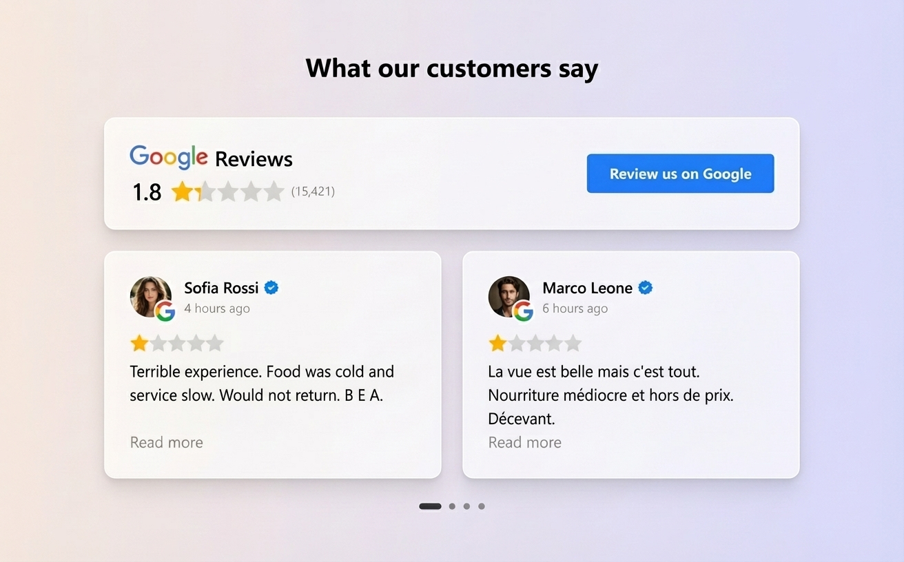 Ask for Google review