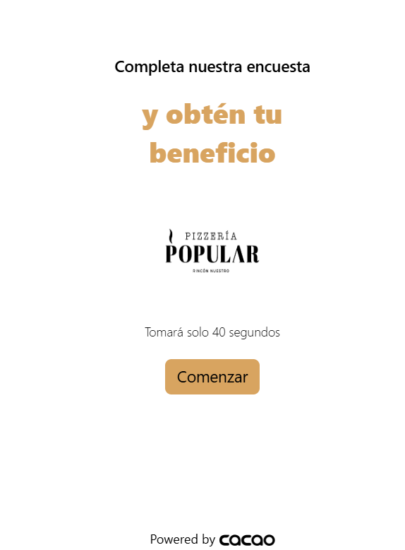 Encuesta inicial del generador de reseñas Google antes de solicitar una valoración pública