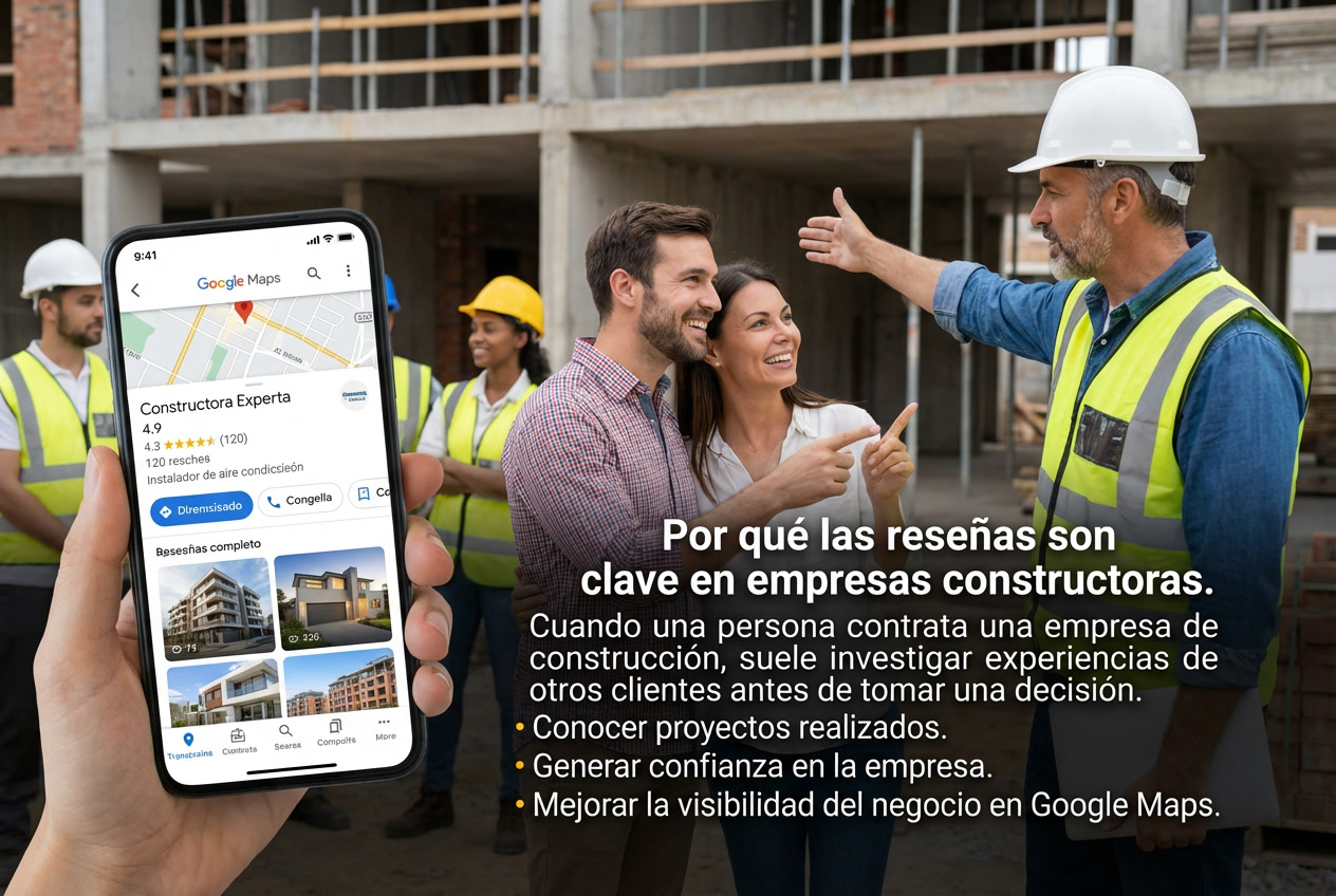 Ejemplo de reseñas clave en empresas constructoras