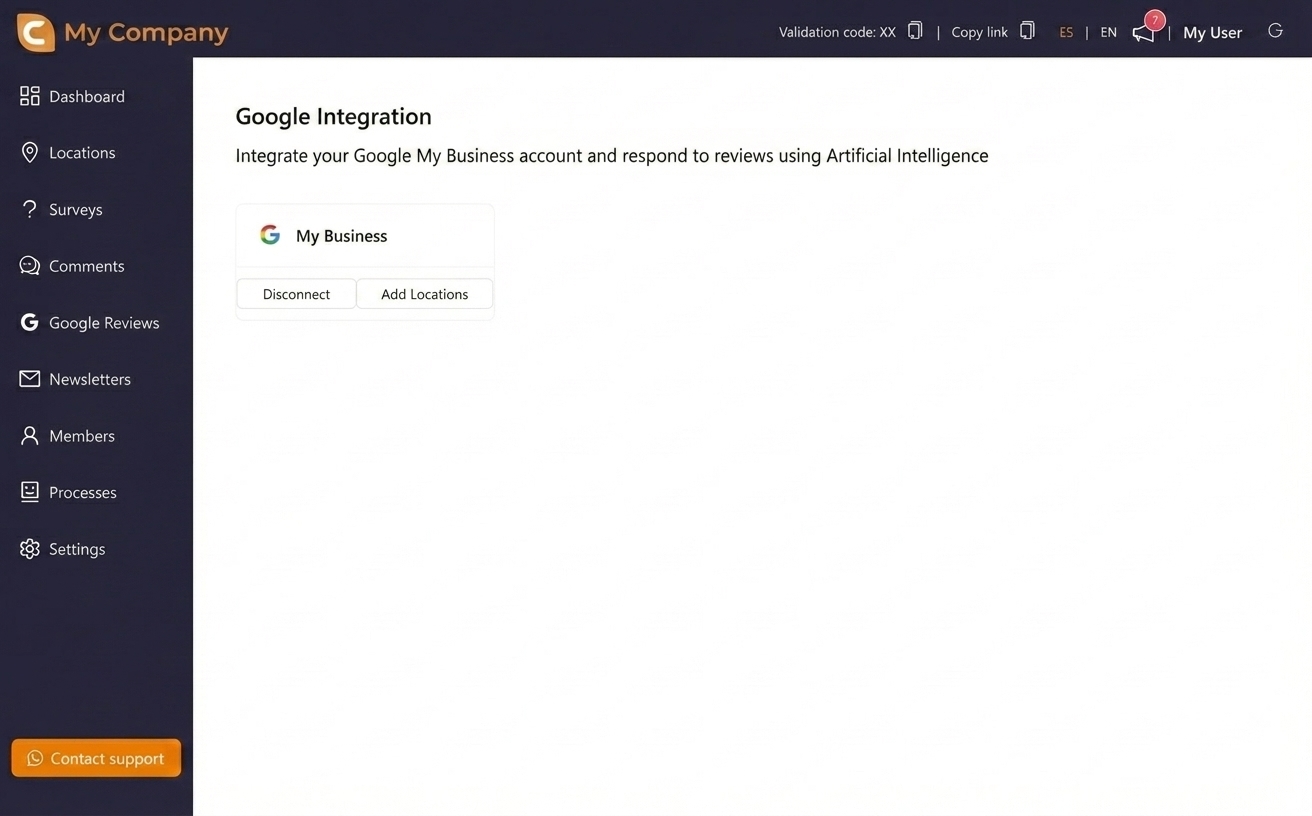 Google review integration software display